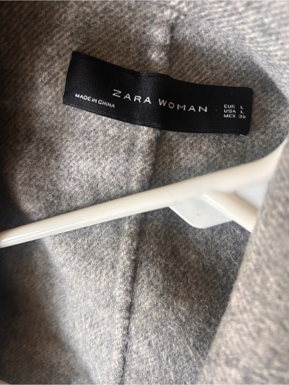 Women’s Gray Long Coat from Zara - Picture 4 of 4
